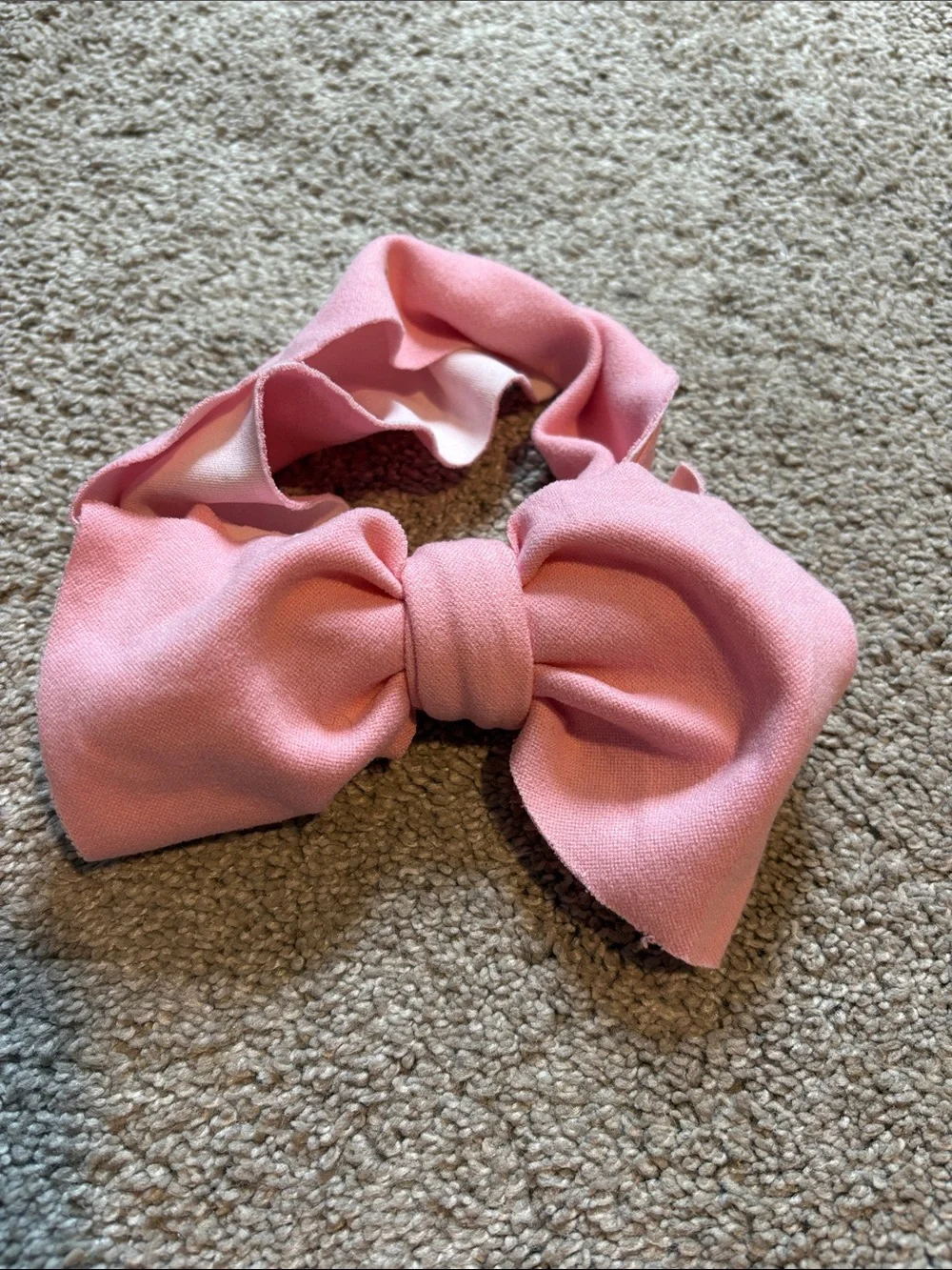 Pink Bow Kids Headband - Soft Fabric Hair Accessory